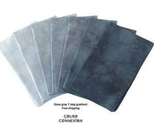 gray quilting cotton bundle, hand dyed ombre gradient