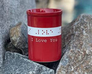 Braille I Love You Ceramic Mug