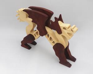 Wood Dragon Fantasy Animal Figurine is Handmade and finished with a renewable blend of mineral oil and waxes Applied hot for durabiliity and to enhance the beauty of the wood. There are ten dragons in this collection. A  link is in the description.