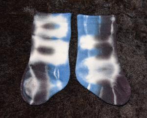 Size 1 Infant Socks - Black & Blue