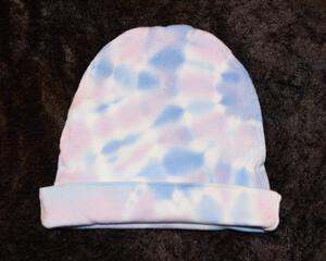 Knit Cap - Blue & Lavender Stripes