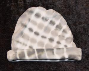 Knit Cap - Lt Green & Dark Green (Gray Toned)