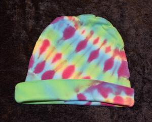 Infant Knit Cap - Rainbow Stripes