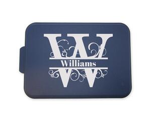 Split Letter Monogram Engraved Cake Pan