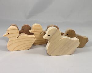 Toy Duck Cutout Handmade Unfinished Unpainted Freestanding, Stackable Paintable From My Itty-Bitty Animal Collection