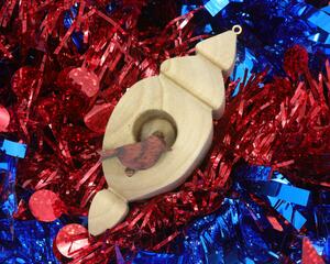 Birdhouse Christmas Tree Ornament Handmade and Finished Collectible