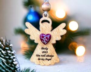 Custom Ornament made with flower petals