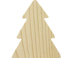 Handmade Wood Christmas Tree Cutout Unfinished Freestanding Sanded Paintable and Ready to Paint for Crafts and Decoration
