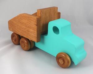 Handmade Wooden Toy Dump Truck, Painted in Your Choice of Colors, From My Easy 5 Truck Fleet Collection
