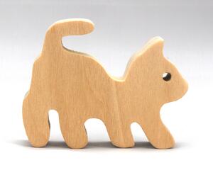 Toy Kitten Cutout Handmade Stackable Unfinished Unpainted Paintable and Ready To Paint From The Itty Bitty Animal Collection