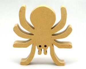 Halloween Spider Cutout, Handmade Unpainted, Ready To Paint, and Freestanding Use for Crafts or Toys, from My Snazzy Spooks Collection