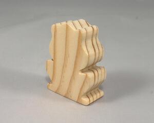 Handmade Wooden Toy Frog Cutout, Unfinished, Unpainted, Paintable, Ready to Paint, Freestanding, Chunky, and Stackable