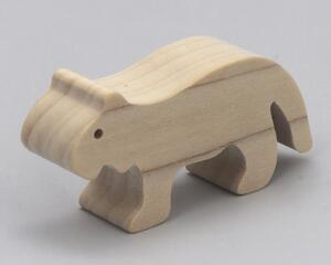 Toy Tiger Cutout Handmade Unfinished Unpainted, Freestanding Stackable From My Itty Bitty Animal Collection Collection