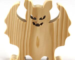 Halloween Bat Cutout Handmade And Unfinished Freestanding Decoration For Craft or Play From My Snazzy Spooks Collection