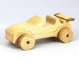 Wood Toy Car Handmade and Finished with Clear Shellac Convertible From My Speedy Wheels Collection