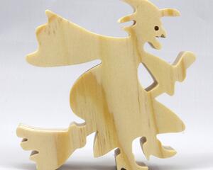 Handmade Halloween Witch On A Broom Cutout Handmade Unfinished and  Ready To Paint For Decor Crafts or Toys From My Snazzy Spooks Collection