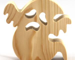Halloween Ghost Cutout Handmade Wooden Unfinished Unpainted Paintable Ready to Paint Suitable Decoration Toys or Crafts From My Snazzy Spooks Collection