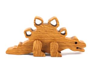 Handmade Wooden Stegosaurus Dinosaur Figurine Made From Select Grade Hardwoods And Finished A Custom Blend Of Mineral Oil and Waxes From My Buddies Dinosaur Collection