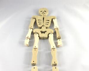 Halloween Skeleton Kit Handmade from Select Grade Hardwoods Unfinished Unpainted Paintable Ready to Paint Decoration