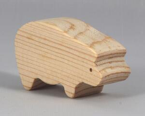 Wood Toy Pig Cutout Handmade Unfinished Unpainted And Ready To Paint Freestanding From My Itty Bitty Animal Collection