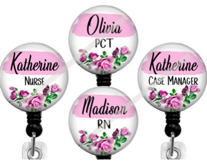 Badge reel for nurse, case manager or PCT