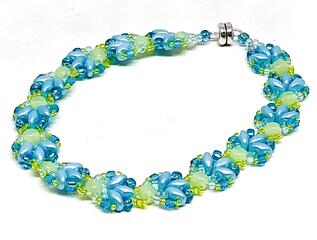 Blue Green Shell Bracelet