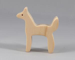 Handmade Wood Toy Cutout Deer/Doe Unfinished, Sandes, and Ready to Paint. This freestanding deer is an excellent toy or you can use it for a craft project. From My Itty Bity Animal Collection.