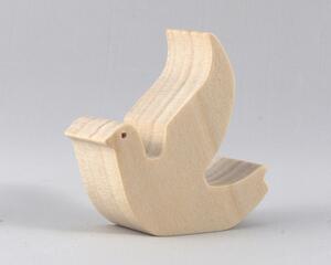 Handmade Wood Toy Dove Cutout, Stackable, Unfinished, Unpainted, and Ready to Paint, From My Itty Bitty Animal Collection