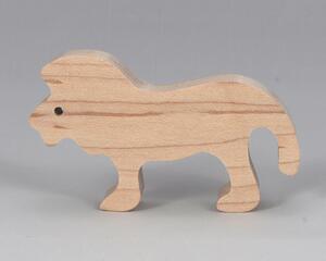 Handmade Wood Toy Lion Cutout, Unfinished, Unpainted, and Ready To Paint Use For Kids Crafts Or Pretend Toys from my Itty Bitty Animals Collection