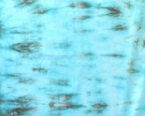 turquoise and brown ice dyed half yard of quilting cotton