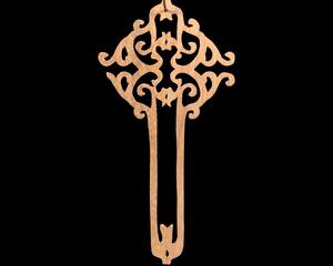 A beautiful handmade wood fretwork Christmas tree ornament in a classic Victorian icicle style. This delicate ornament is hand finished with clear shellac for a timeless look. It is the perfect addition to any Christmas tree collection.