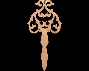 A beautiful handmade wood fretwork Christmas tree ornament in a classic Victorian icicle style. This delicate ornament is hand finished with clear shellac for a timeless look. It is the perfect addition to any Christmas tree collection.