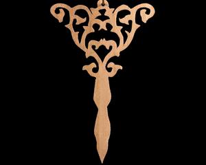 A beautiful handmade wood fretwork Christmas tree ornament in a classic Victorian icicle style. This delicate ornament is hand finished with clear shellac for a timeless look. It is the perfect addition to any Christmas tree collection.