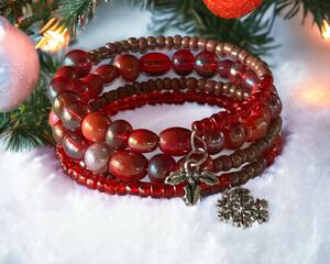 Christmas snowflake charm bracelet.