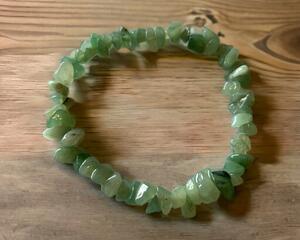 Green Aventurine Chip stretch  Bracelet is handmade and beautiful.
