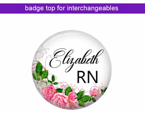 RN Badge Reel Top. Swappable.