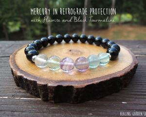 Mercury in Retrograde Protection with Fluorite and Black Tourmaline by Rock My Zen
