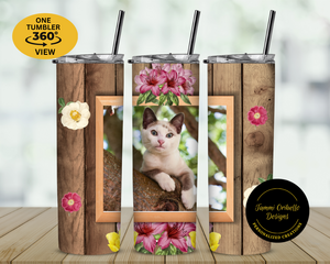 custom tumblers with lids, personalized tumblers with straw, custom tumblers with photos, by Tammi Oribello Designs