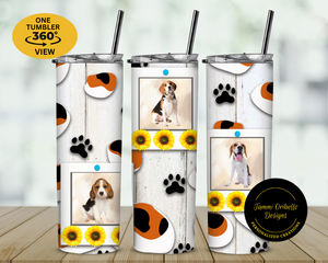 20-oz skinny tumbler, personalized photo tumbler, custom tumblers with lids straw, personalized picture tumblers, custom tumblers with photos,  pet owner cup, dog lover tumbler, insulated stainless steel cup, gift for dog lovers, dog momma owners,