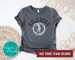 Custom School Mascot Game Day Dance Shirt, Personalized Dance Mom Shirt in Team Colors, High School Marching Band Dad Dance Line Game Day Shirt