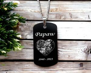 finger print dog tag