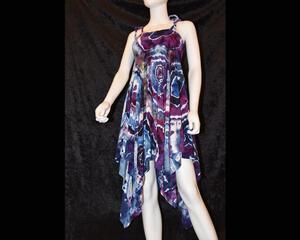 Women's Festival Skirt/Dress - Purple Geode - Small