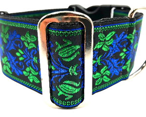 satin lined wide buckle dog collar or wide martingale dog collar for large dog