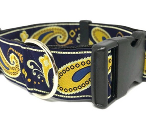 satin lined wide buckle dog collar or wide martingale dog collar for large dog