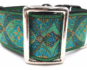 satin lined wide buckle dog collar or wide martingale dog collar for large dog