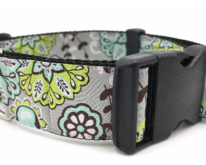 satin lined wide buckle dog collar or wide martingale dog collar for large dog