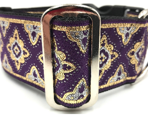 satin lined wide buckle dog collar or wide martingale dog collar for large dog