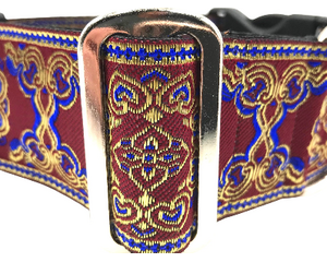 satin lined wide buckle dog collar or wide martingale dog collar for large dog