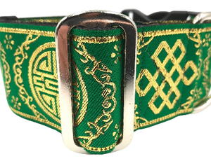 satin lined wide buckle dog collar or wide martingale dog collar for large dog