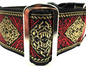 satin lined wide dog collar for large dog